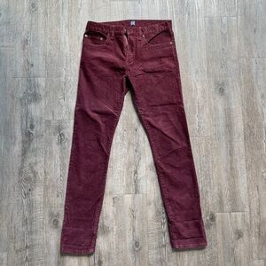 Gap Burgundy / Red Wine Corduroy Pants (30x32 Skinny)